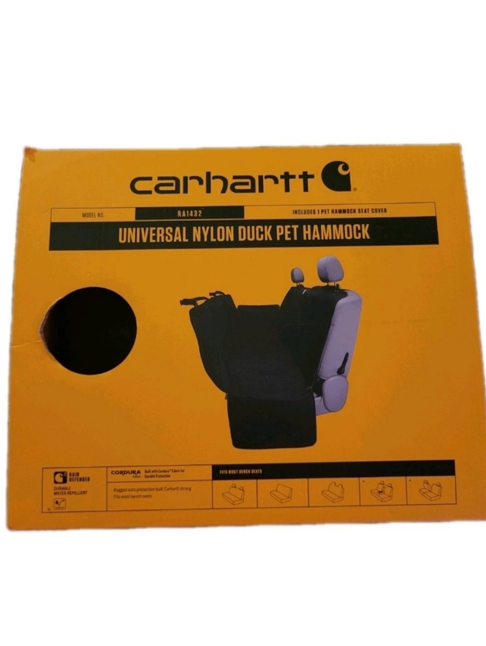 Carhartt Universal Pet Hammock - Car Backseat Cover